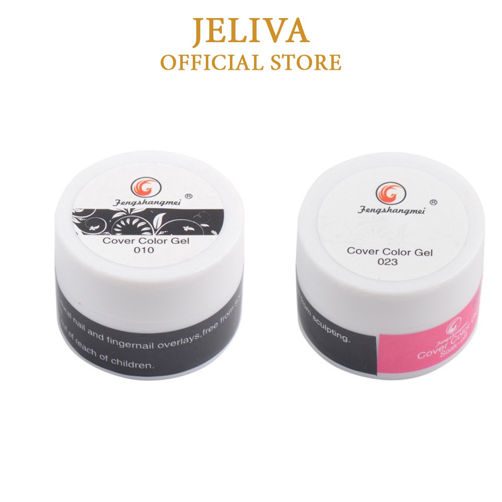 Gel vẽ đen trắng nail siêu đặc JELIVA