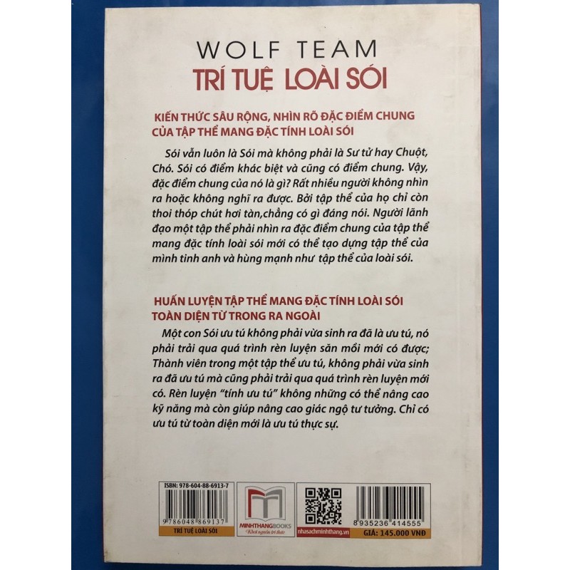 sách - Wolf Team Trí tuệ loài sói - doanh nghiệp tạo dựng tập thể xuất sắc như thế nao? ( Bìa mềm )