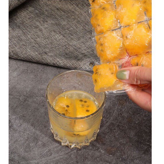 Set 10 túi làm đá viên nước trái cây tiện ích làm kem đá đa năng