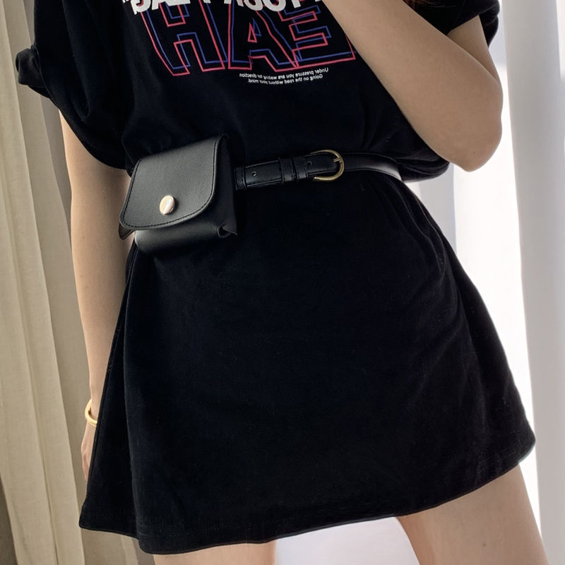 Thắt Lưng Nữ Màu Tối Phong Cách Hàn Quốc