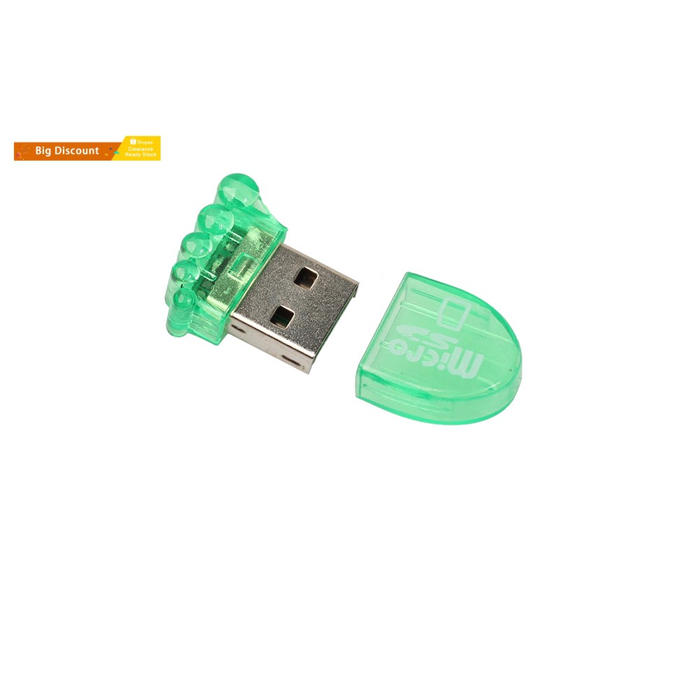 Đầu Đọc Thẻ Nhớ Tốc Độ Cao Hình Bàn Chân Nhỏ Cổng Usb 2.0