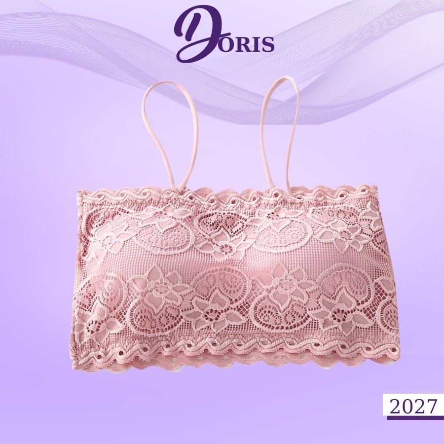 Áo lót ngực dạng bra ren mềm mại hai dây quyến rũ DORIS - 2027