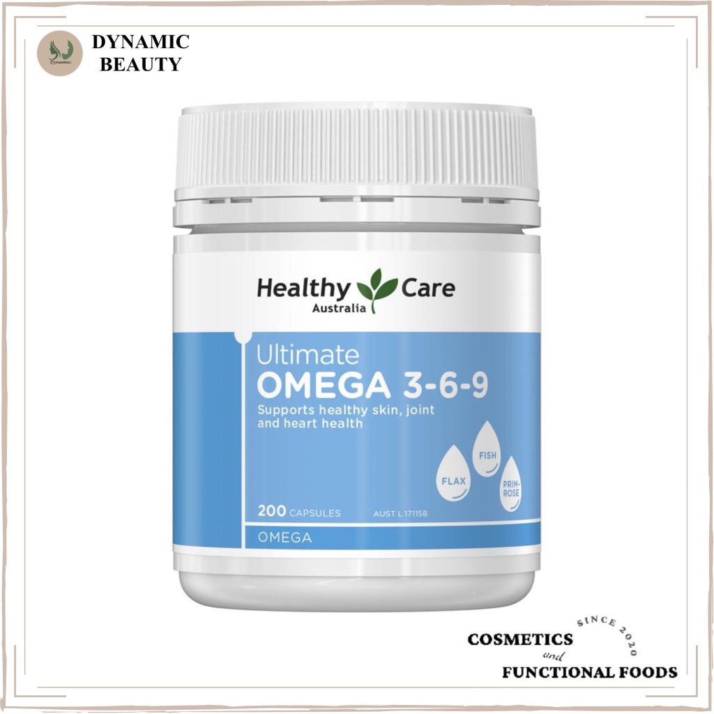 [Hàng chuẩn Úc] Viên uống dầu cá Healthy Care omega 3 6 9 ultimate 200 viên hỗ trợ tim mạch, huyết áp của Úc