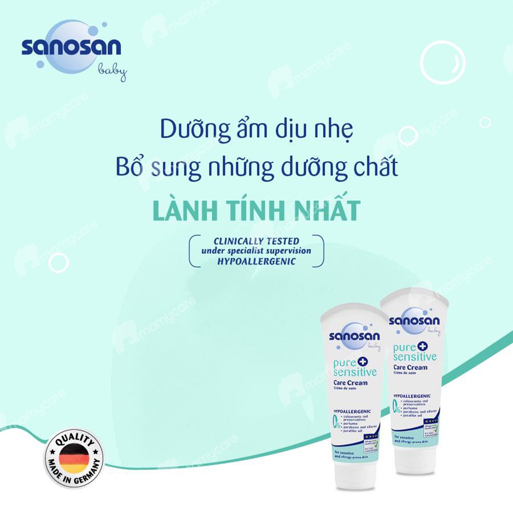 Kem dưỡng ẩm Sanosan cho bé có làn da nhạy cảm 100ml - MAMYCARE