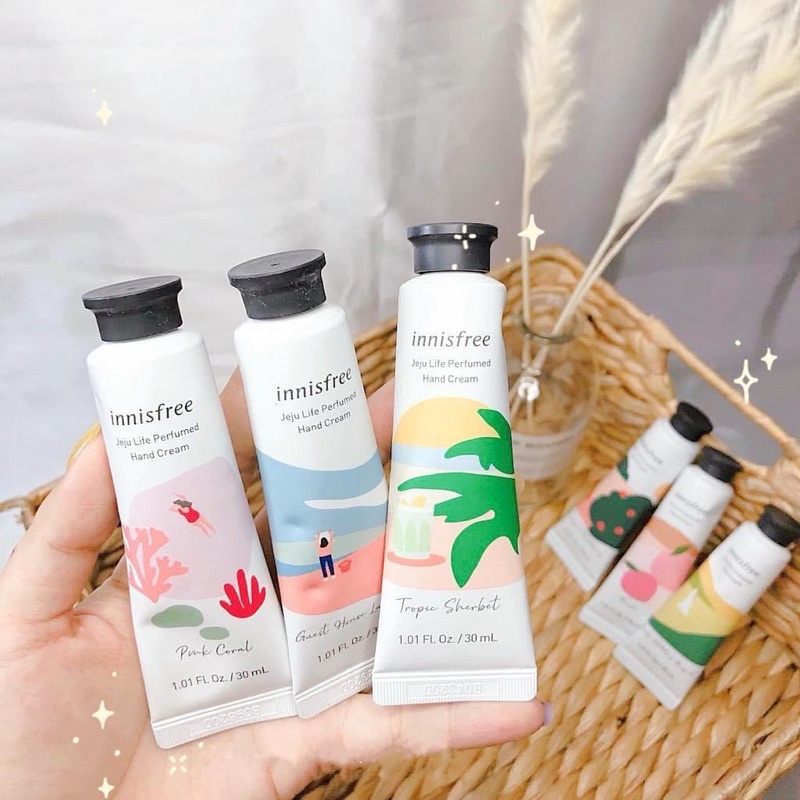 BẢN MỚI 2023 Kem dưỡng da tay nước hoa INNISFREE JEJU LIFE PERFUMED HAND CREAM - LAMII BEAUTY