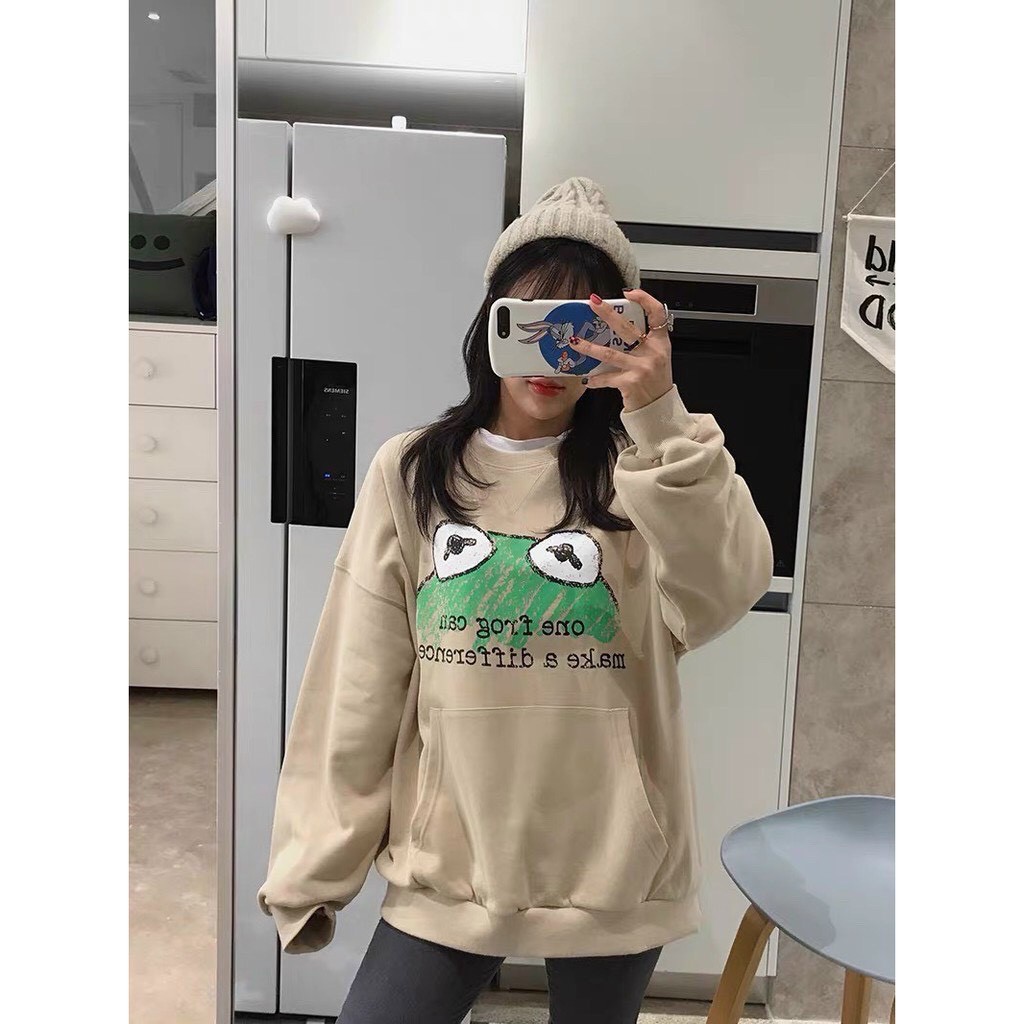 Áo sweater in hình Đầu Ếch hàng siêu đẹp