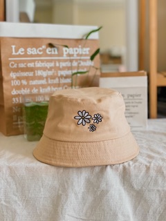 NÓN BUCKET DAISY, Nón bèo, nón có vành