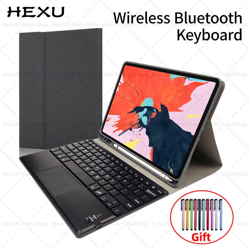 ✤Bao Da Máy Tính Bảng Có Bàn Phím Bluetooth Cho iPad 5 2022 Pro 11 12.9 2021 4 10.9 3 10.5 8th 9th Gen 10.2 6th 9.7 Mini 5 2 Inch