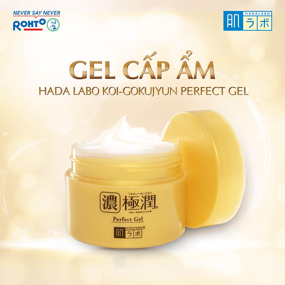 [Mã FMCGMALL -8% đơn 250K] Gel cấp ẩm Hada Labo Koi-Gokujyun Perfect Gel (100G)