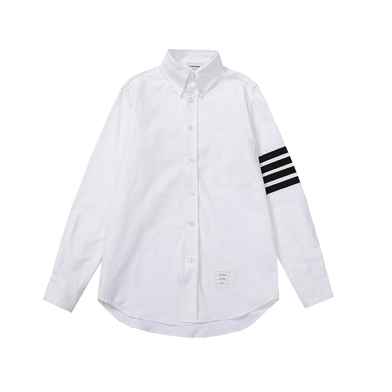 Áo Sơ Mi Tay Dài Kẻ Sọc Thời Trang Cho Nam Nữ