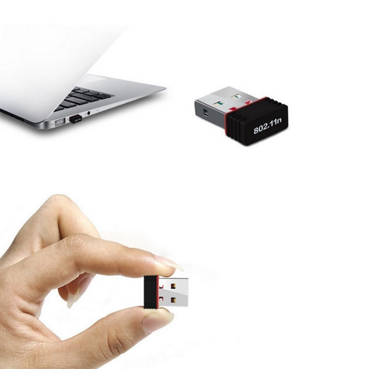 USB thu sóng wifi không dây REALTEK RTL8188 802.11B/G/N 150MBPS dành cho máy tính | BigBuy360 - bigbuy360.vn