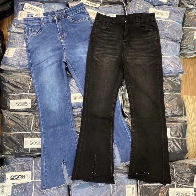 Quần jeans ống loe xẻ ống [ siêu co dãn - kèm video ảnh thật | BigBuy360 - bigbuy360.vn