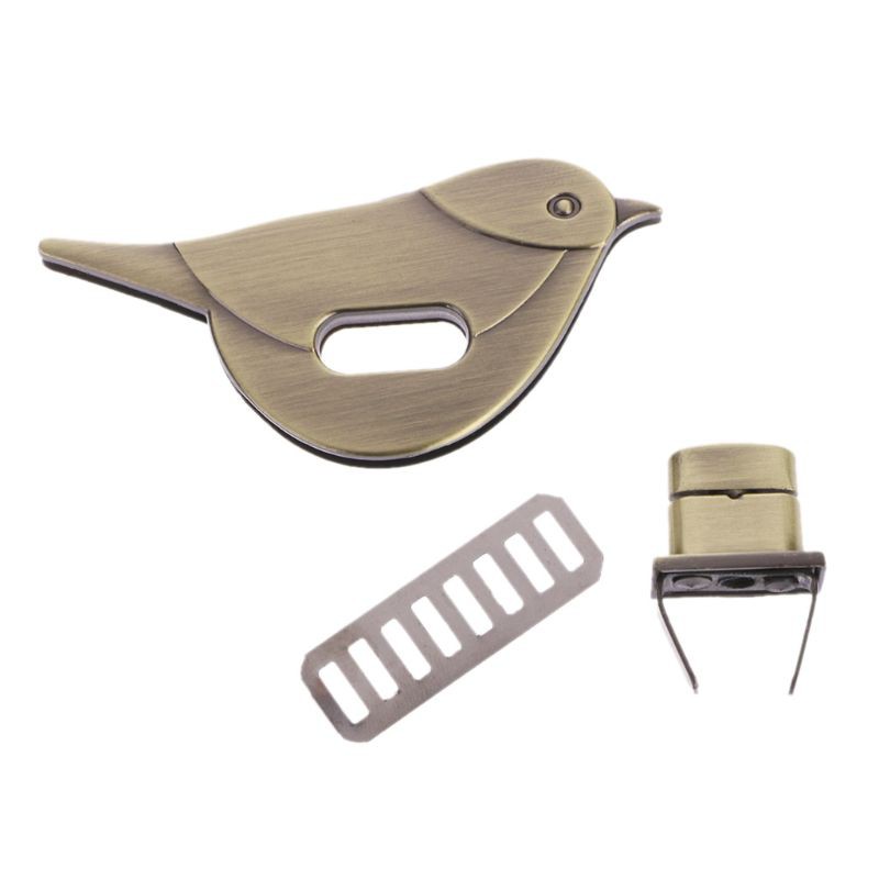 Khóa túi xách dạng xoắn hình chú chim sáng tạo