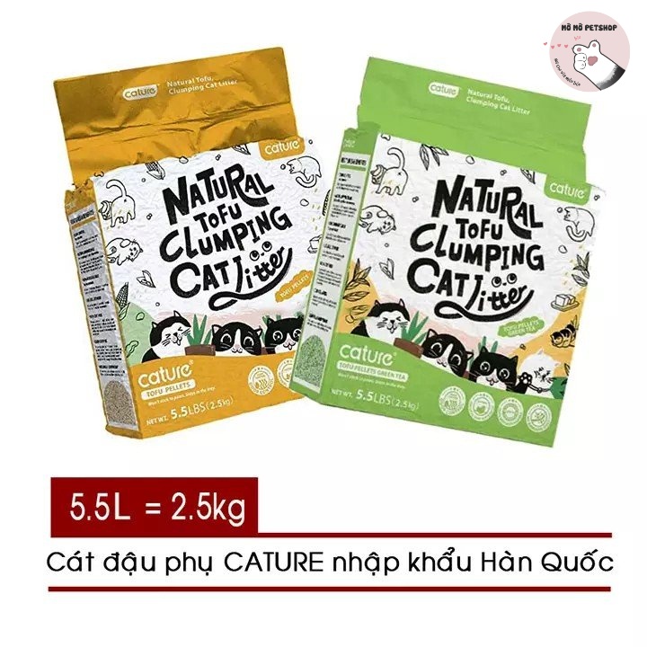 [Mỡ Mỡ Petshop][HCM - Hỏa tốc] Cát đậu nành Cature Tofu - Cát đậu nành xả bồn cầu