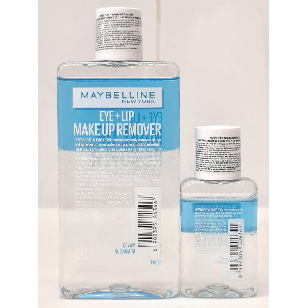 Nước Tẩy Trang Mắt Môi Maybelline Lip &amp; Eye Make Up Remover
