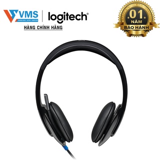 Tai nghe Logitech H540 chuẩn USB- Có míc, khử tiếng ồn (Hàng chính hãng, BH 24 tháng 1 đổi 1)