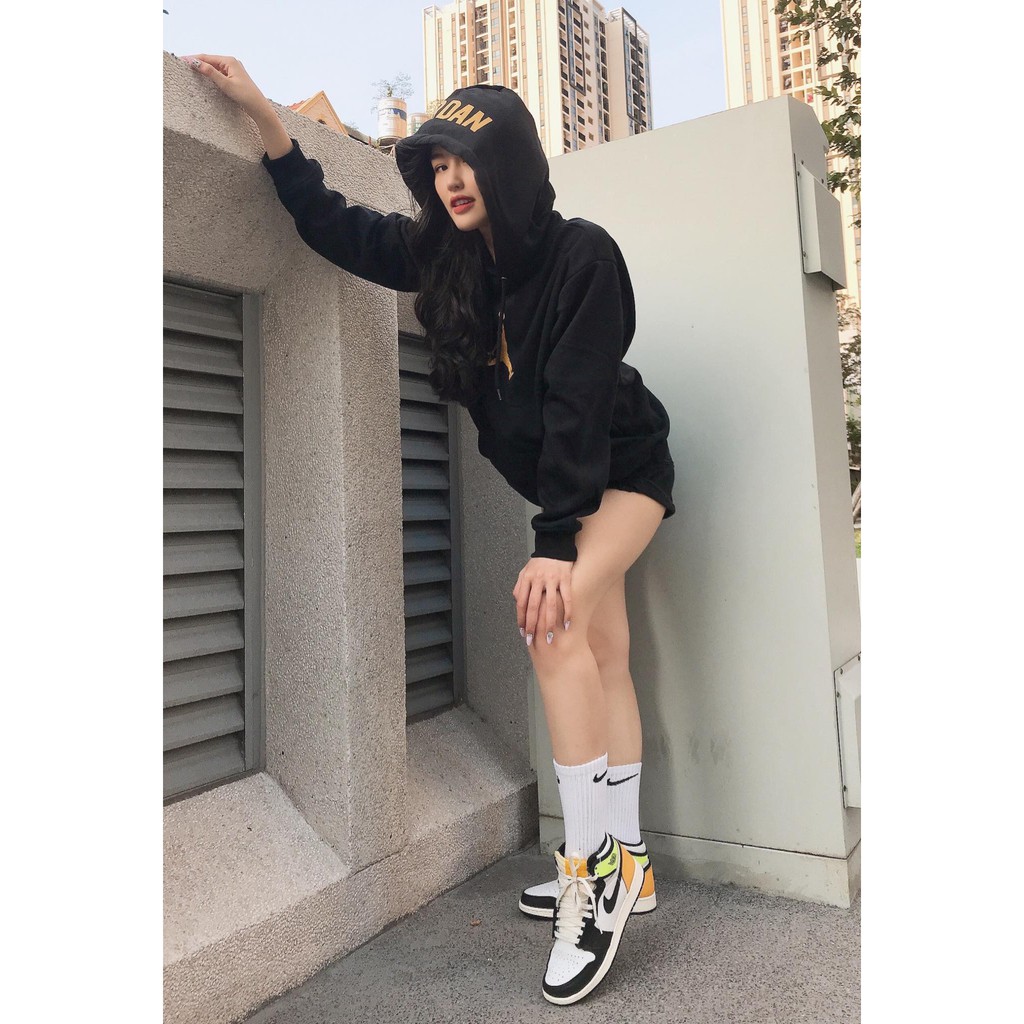 Áo hoodie Ni.ke Jor.dan đen hàng vnxk - Hoodie bóng rổ có sẵn full size nam nữ