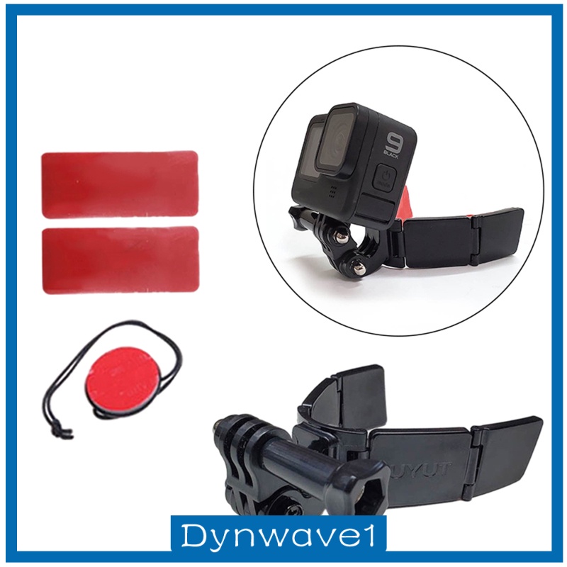 [DYNWAVE1] Flodable Motorcycle Helmet Chin Mount Kits Compatible with   9 8 7 6 5 4 Sports Camera Accessories