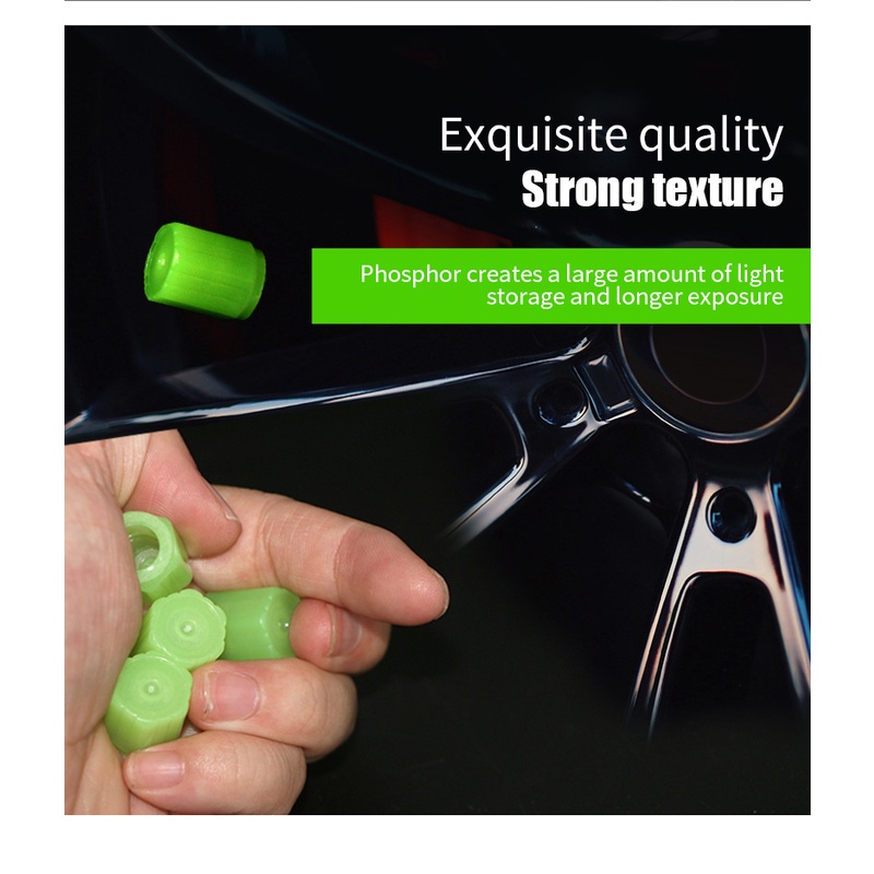 Lốp Xe Dạ Quang Nắp Van Tướng Lốp Xe Mũ Xe Máy Xe Điện Chân Không Lốp Xe Đạp Nắp Van Lõi Van Tay Zaran