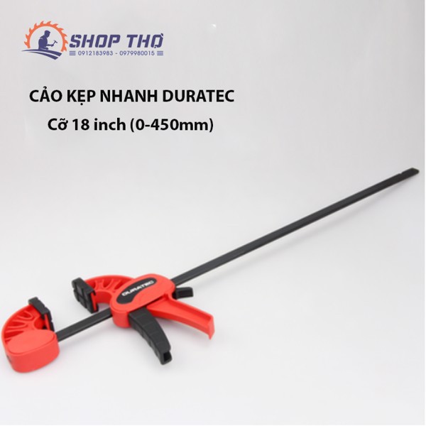 Cảo kẹp nhanh Duratec, vam gỗ, lẫy đẩy nhanh