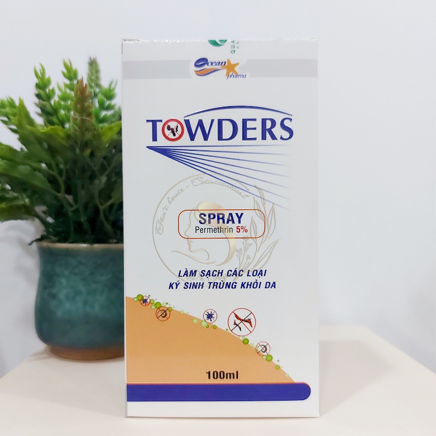 Xịt Towders spray giúp loại bỏ ký sinh trùng trên da