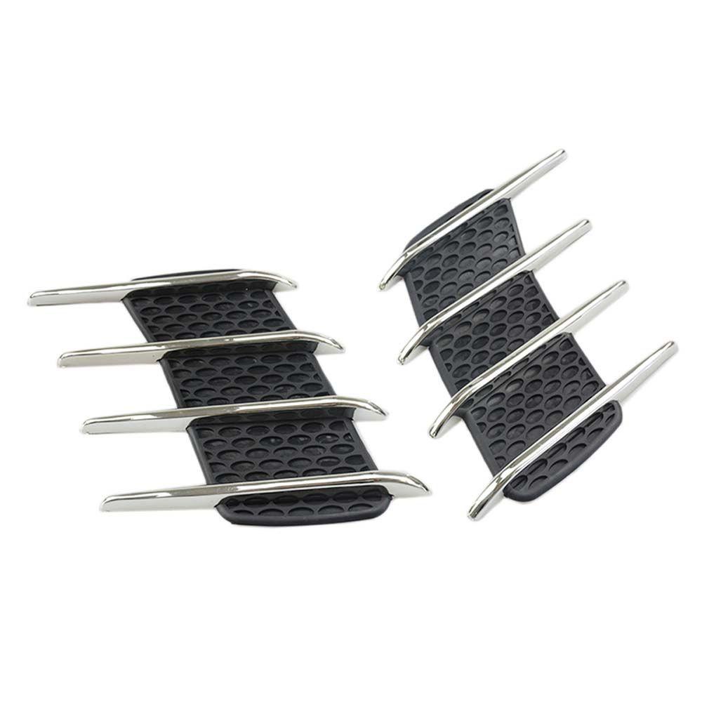 Miếng Dán Trang Trí Lỗ Thông Khí Xe Hơi Bằng Nhựa ABS Mạ Crom Thông Dụng