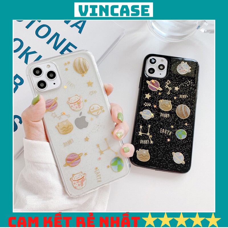 Ốp lưng iphone KIM TUYẾN GALAXY HÌNH MÈO 6/6s/6plus/6s plus/7/8/7plus/8plus/x/xs/xs max- vincase