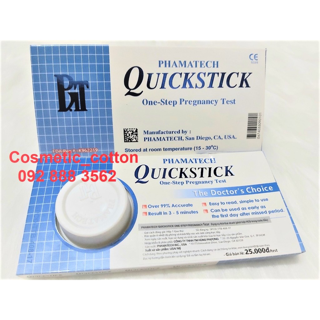 Bộ 4 Que thử thai Quickstick - test thử thai nhanh hiệu quả