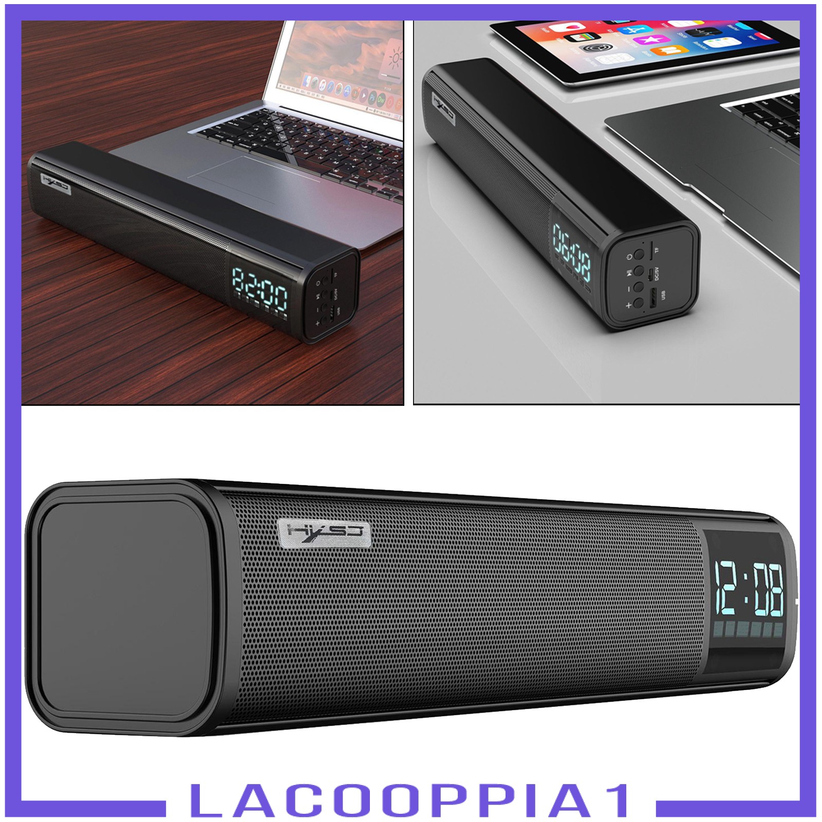 Loa Bluetooth Lapopopia1 Âm Thanh Stereo 3d Hỗ Trợ Tf Usb Aux Fm