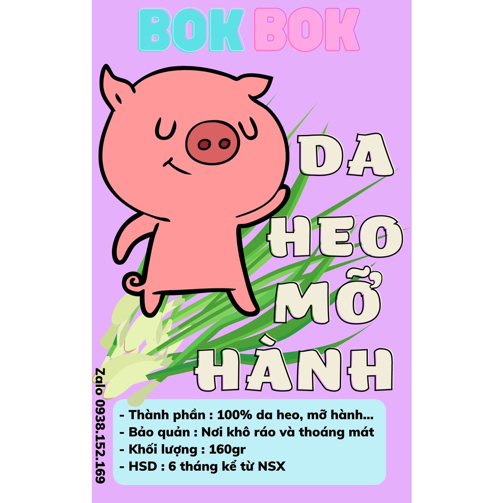 [Bán Chạy❤️] Ăn Vặt BOK BOK Da Heo Mỡ Hành Hủ Pet 160g Vị Ngon Giòn Đậm Đà Vừa Ngon Vừa Rẻ | BigBuy360 - bigbuy360.vn