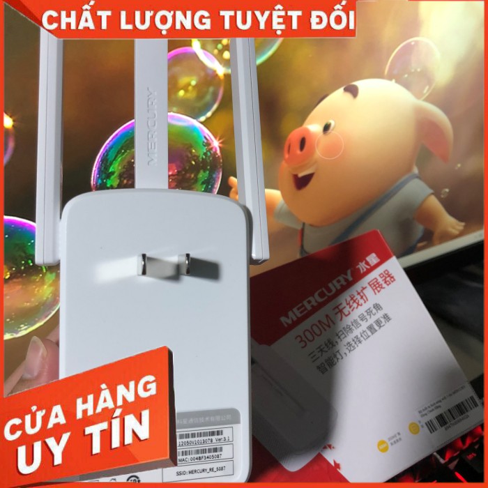 [SHOP UY TÍN GIÁ TỐT] Kích Sóng Wifi Mecury 3 RÂU Chính Hãng - 3 ĂNGTEN Kích Rộng, Phủ WiFI Mạnh Hơn, Dễ Dàng Thiết Lặp | BigBuy360 - bigbuy360.vn