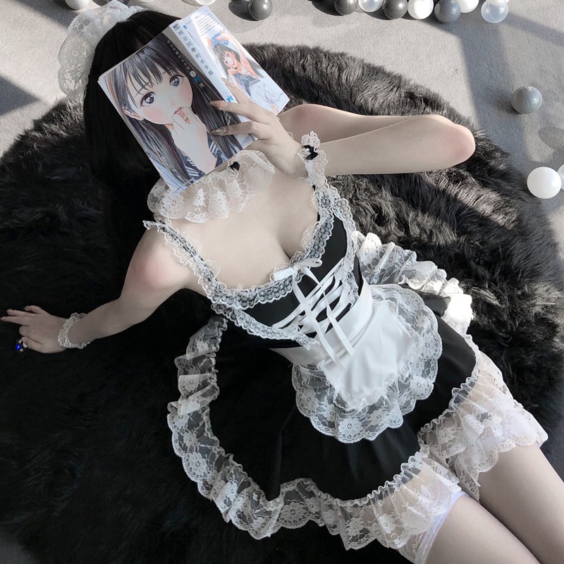 Đồ lót sexy trang phục hầu gái - Đồng phục cosplay hầu gái ren  CP09