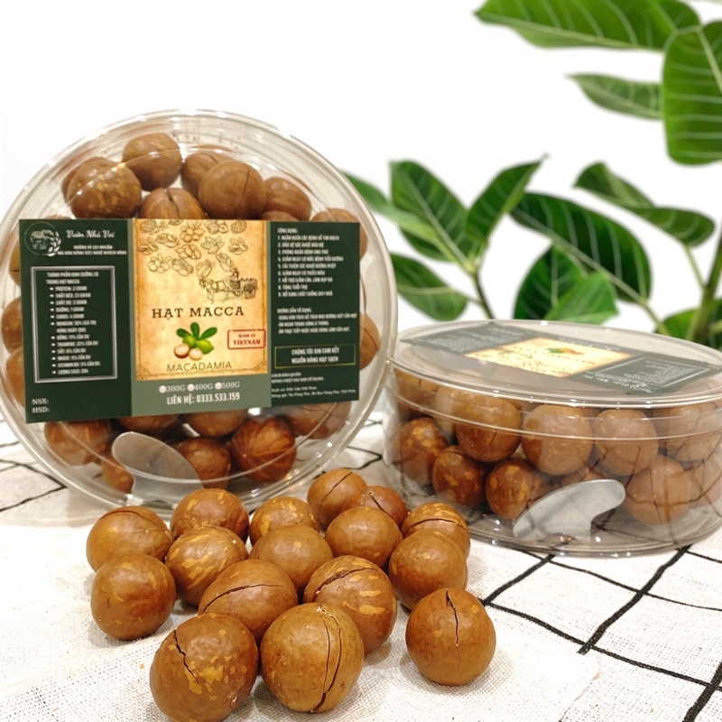 HẠT MACCA SẤY LẠNH GIÒN BÉO ( MACADAMIA ) Giúp Tăng Tuổi Thọ - Organic Tại Vườn Hạt To Ngon Giòn Ngọt