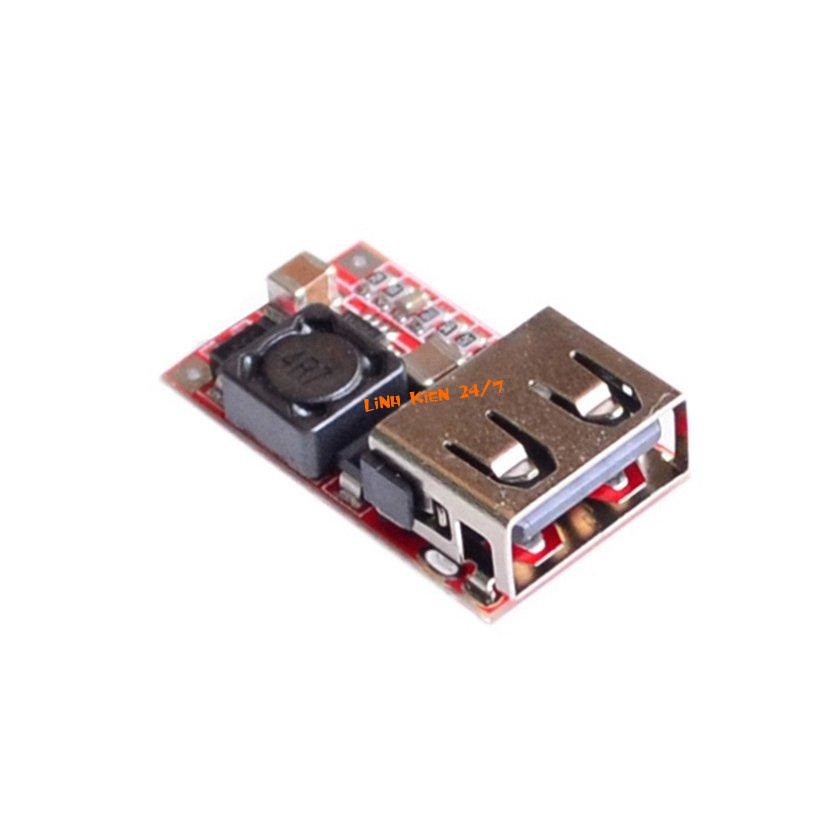 Module Mạch BUCK Mini Hạ Áp 6-24V Xuống 5V-3A Cổng USB