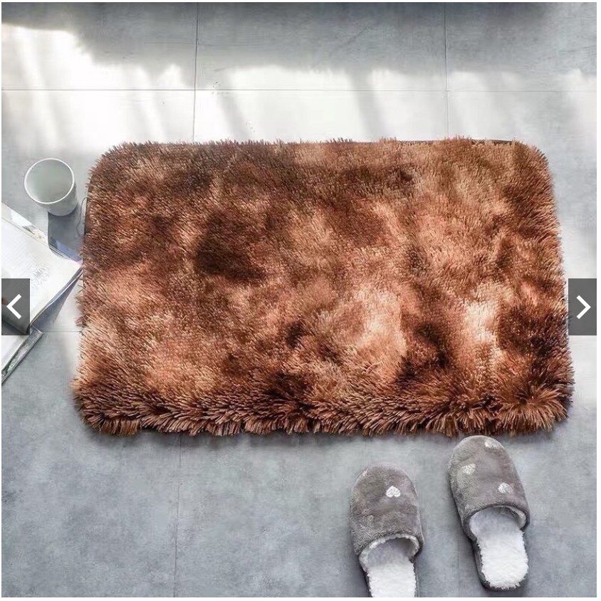 (Rẻ vô địch) Thảm chùi chân lông loang, thảm chân phòng khách mềm mịn 40x60cm, thảm sàn trang trí