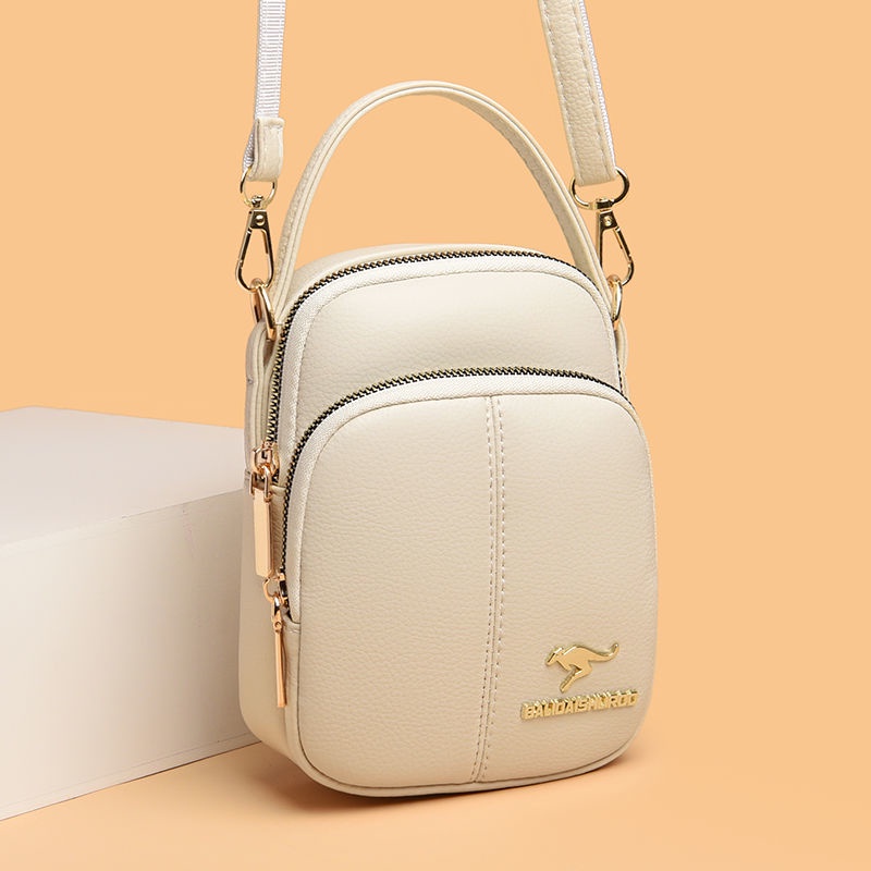 Hàng Mới Về  Túi Đeo Chéo Vai Da Bò Thật Mini Đựng Điện Thoại Chìa Khóa Phong Cách Mới Cho Bạn Gái