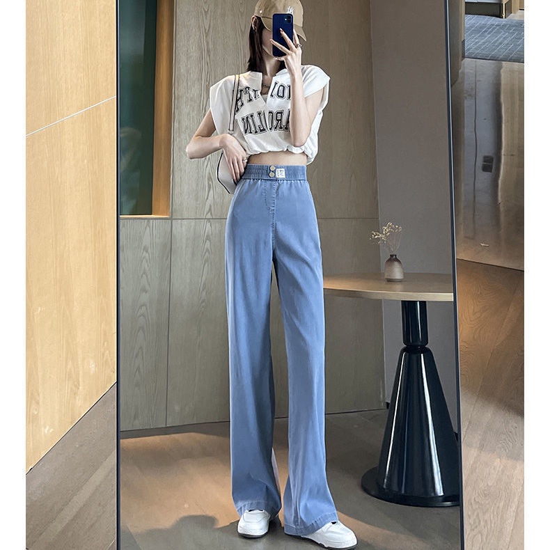 Quần Jean Dài Mỏng Thời Trang Cá Tính Trẻ Trung