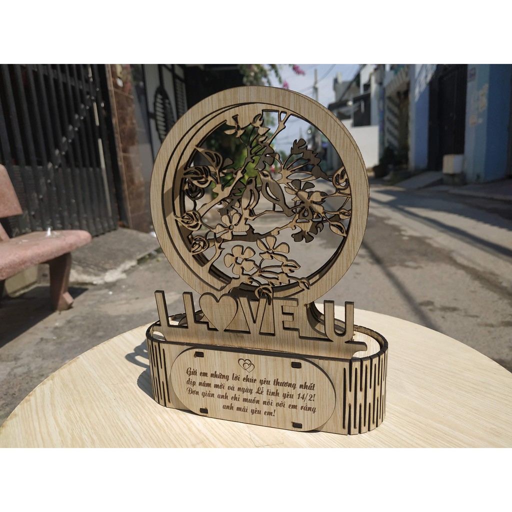 Đèn Ngủ Gỗ - Đôi Uyên Ương | BigBuy360 - bigbuy360.vn