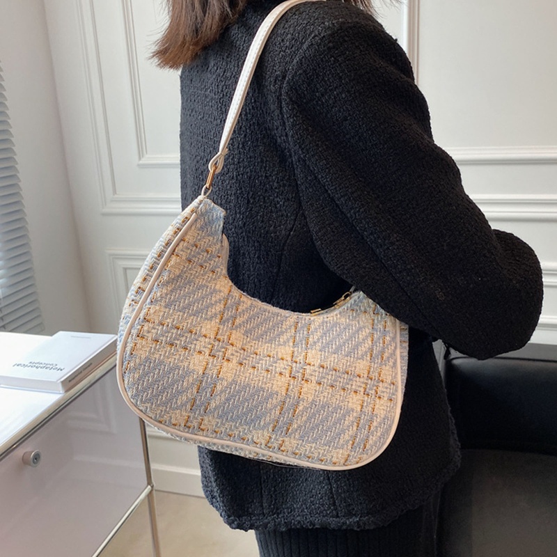 Túi Xách Tay Đeo Vai Có Khóa Kéo Phong Cách Retro