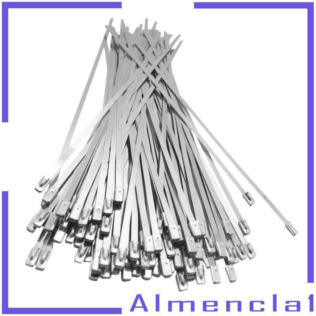 Set 100 dây cáp rút tự khóa thép không gỉ đa năng tiện lợi