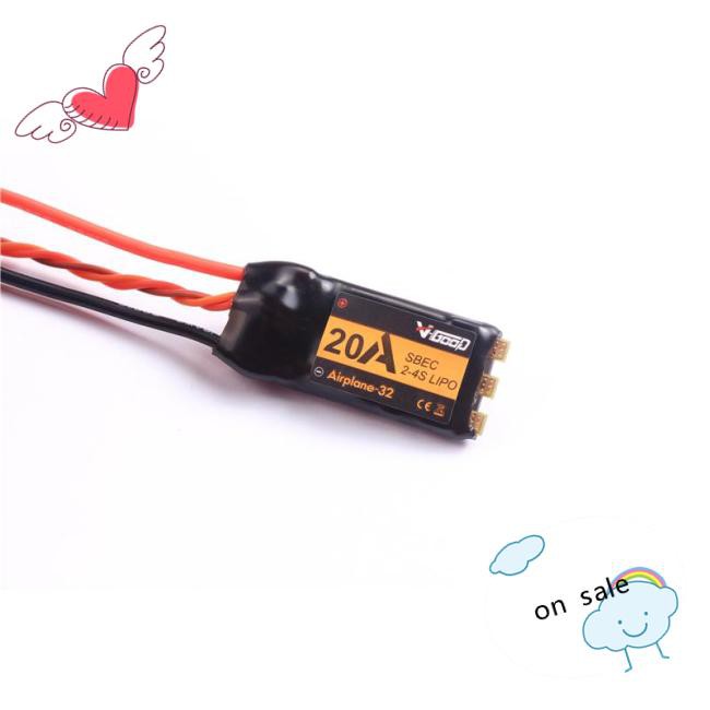 RC Động Cơ Không Chổi Than 4a Sbec Cho Máy Bay Điều Khiển Từ Xa 2-4s 32-bit Vgod Esc 20a