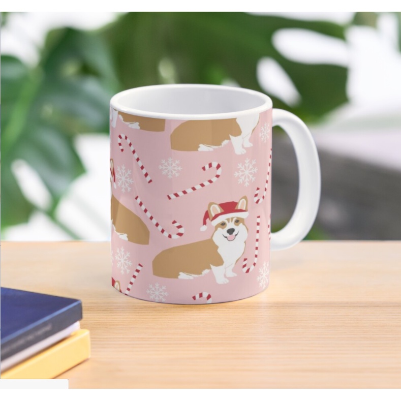 Cốc sứ chó corgi