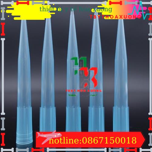 [Combo 10 Túi ]Đầu Côn Xanh Thường Không Khía 1000ul Dùng Cho Gilson Pipette