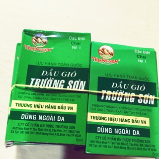 Dầu gió Trường Sơn chai 6ml