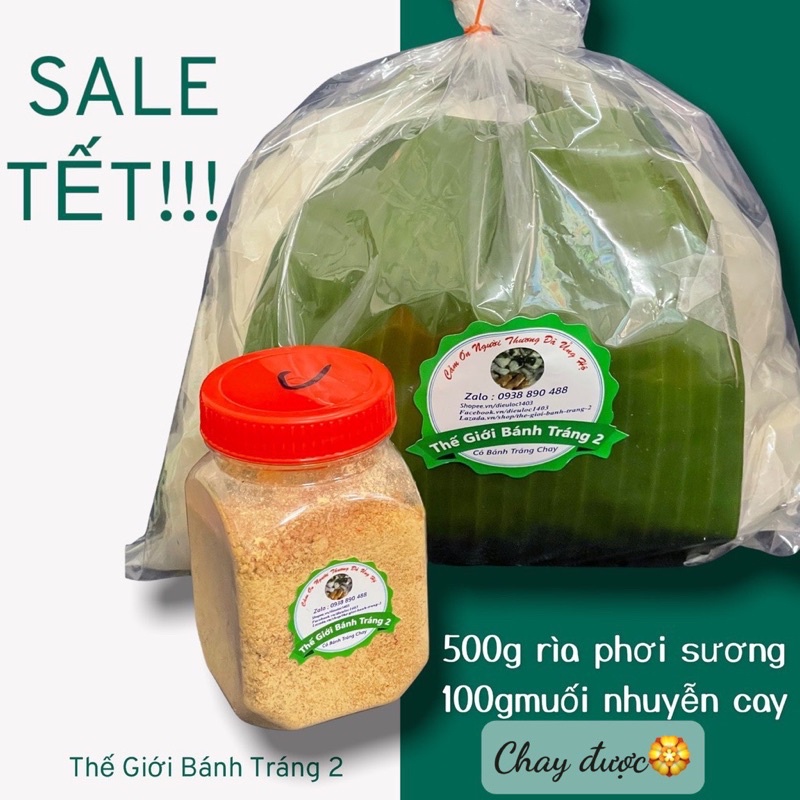 Mã GROSALE2 giảm 8% đơn 150K chay được Combo 0.5kg rìa phơi sương + 100gr