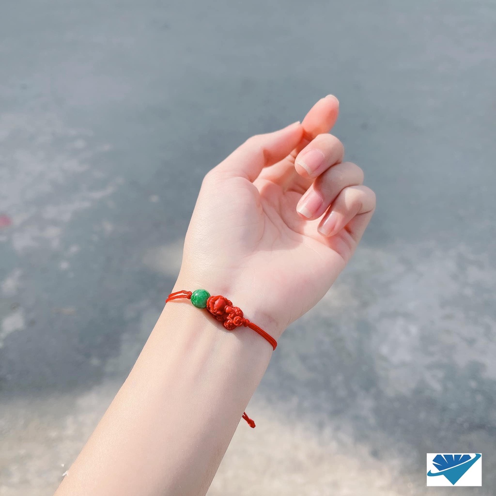 vòng tay chỉ đỏ tỳ hưu chusa ngậm ngọc