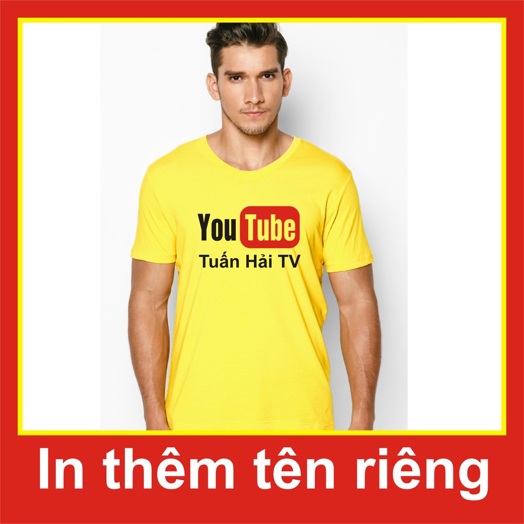 áo phông youtube hàng đẹp,in thêm tên riêng theo yêu cầu,thun,in tên kênh riêng, thun ngắn tay
