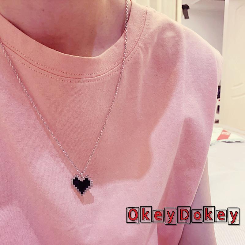 Dây chuyền hai lớp mặt hình trái tim thời trang cho nữ