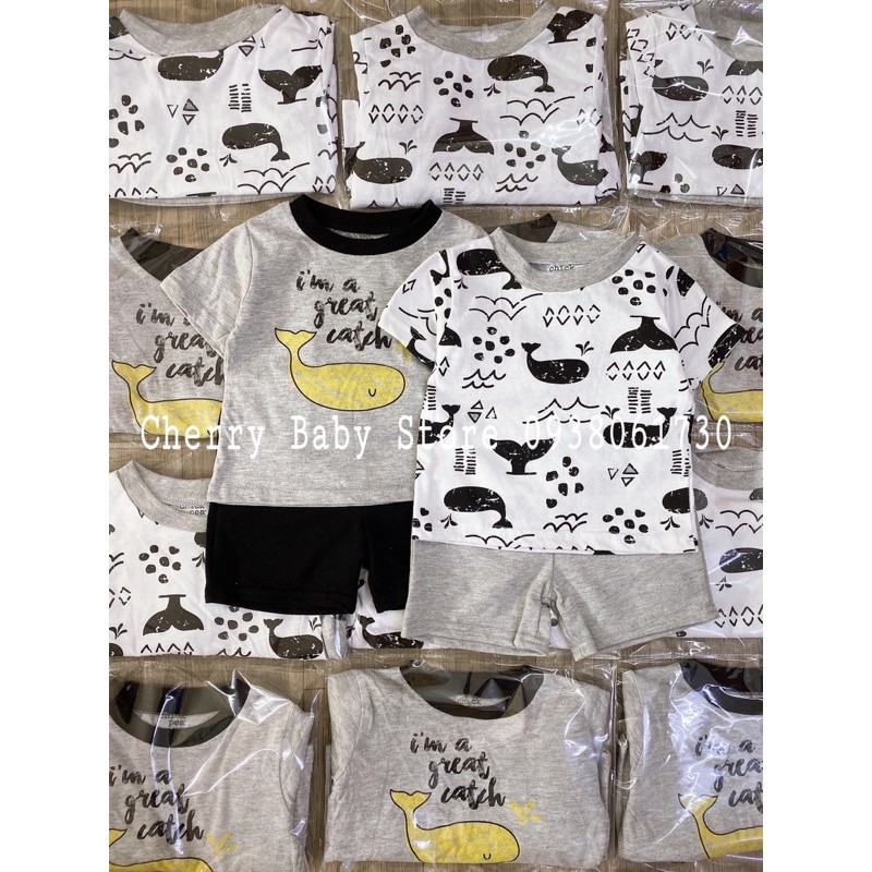 Set 2 bộ bé trai chick pea