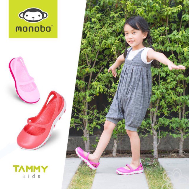 Giày nhựa cho bé gái đế trái tim Thái Lan Monobo Tammy Kid